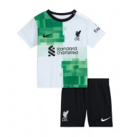 Camiseta Liverpool Segunda Equipación Replica 2023-24 para niños mangas cortas (+ Pantalones cortos)
